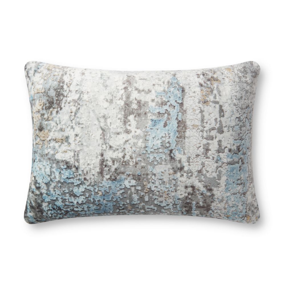 Loloi  PLL0065 Grey / Multi 16" x 26" Cover Only Pillow