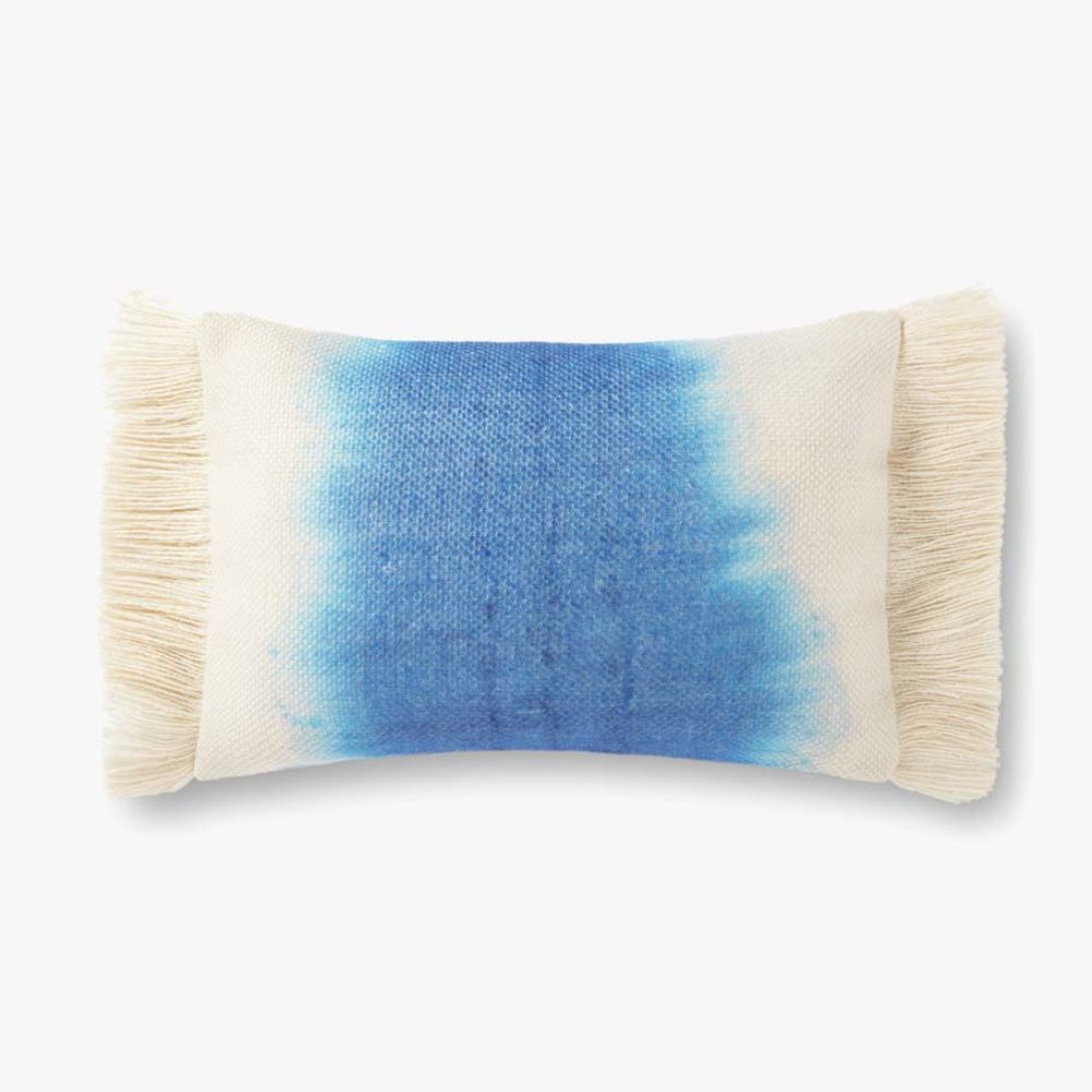 Loloi Rugs P0923 PILLOWS 13" x 21" Pillow in Blue