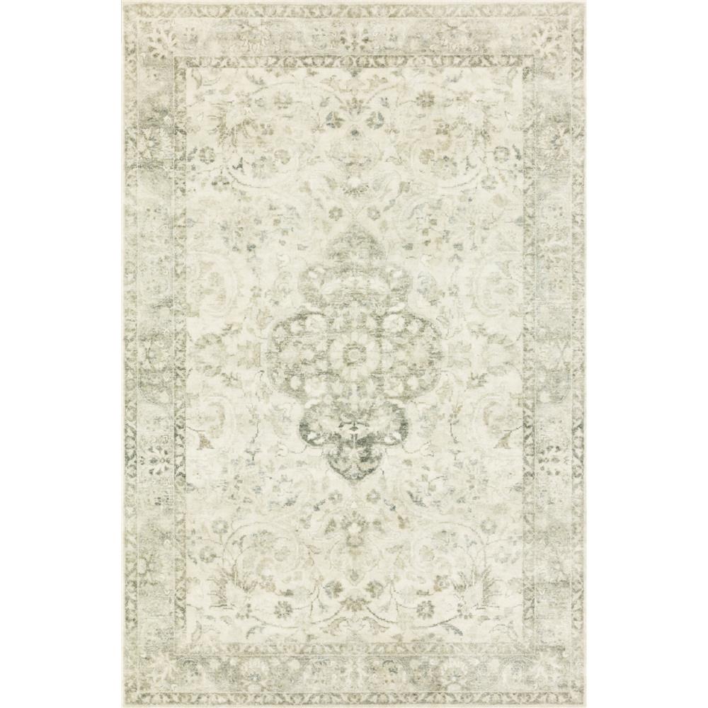 Loloi II ROS-02 Rosette 2 ft. -2 in. X 3 ft. -8 in. Rectangle Rug in Ivory / Silver