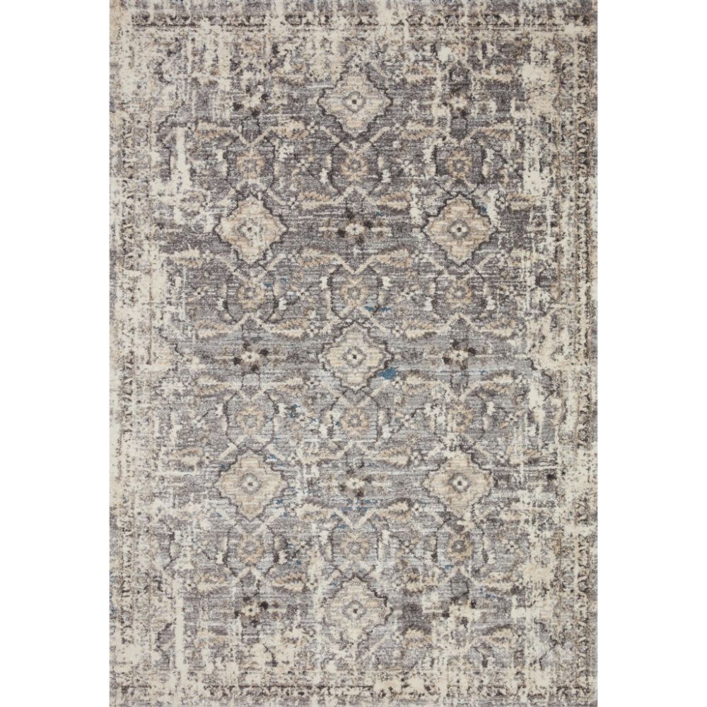 Loloi Rugs THY-03 Theory 18" x 18" Sample Swatch in Natural / Grey