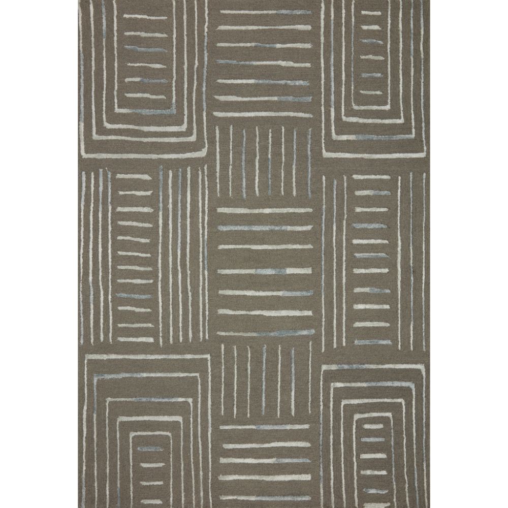 Loloi Rugs VER-02 Verve 18" x 18" Sample Swatch in Grey / Mist