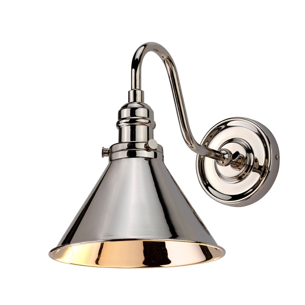 Lucas + McKearn EL/PV1PN Provence Wall Sconce in Polished Nickel