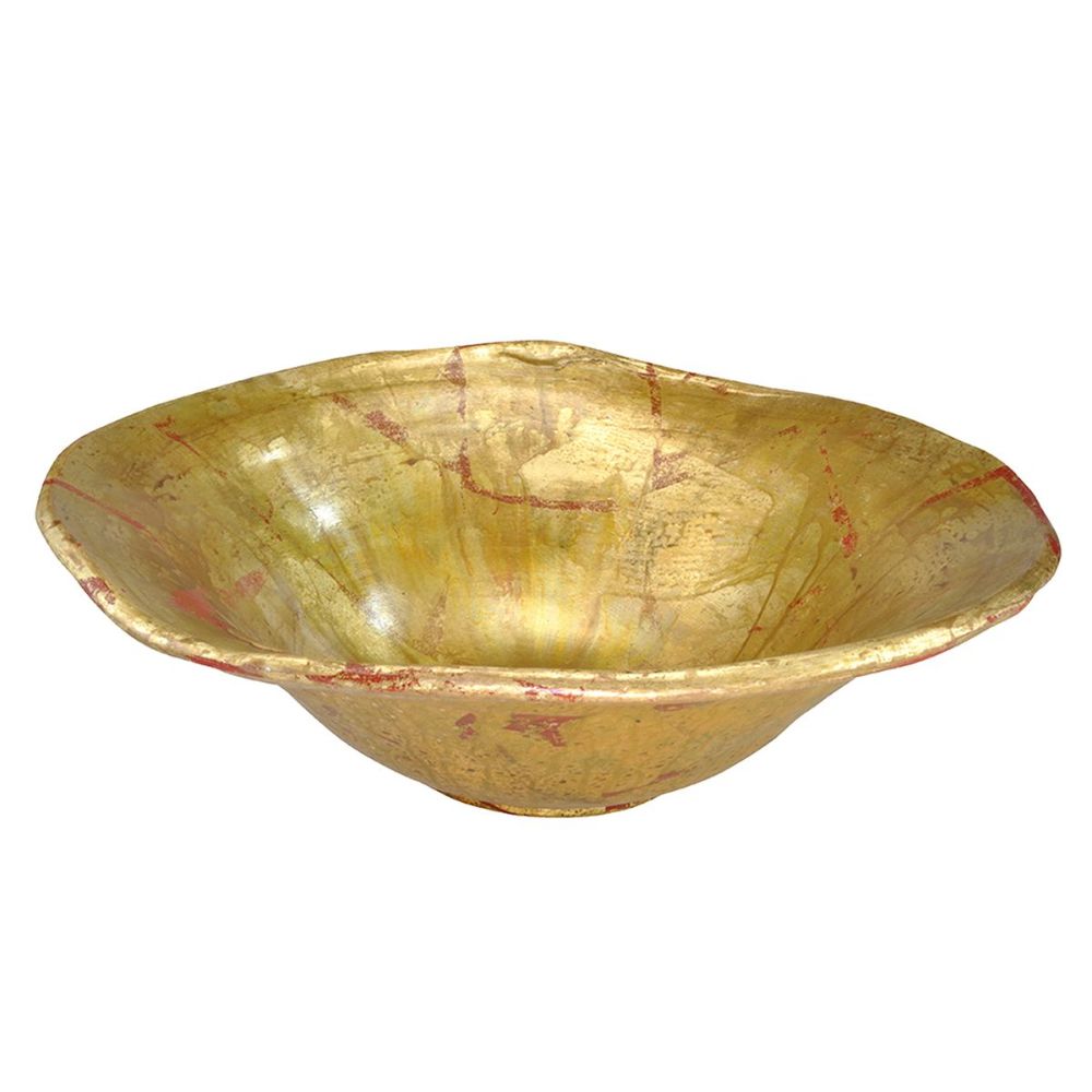Lucas + McKearn SI1122 Beauvoir Bowl in Gold and Silver Leaf