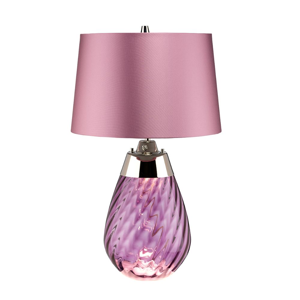 Lucas & McKearn TLG3027S Small Lena Table Lamp in Plum with Plum Shade