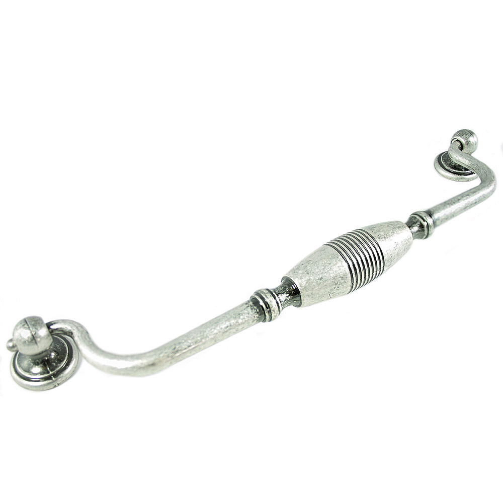 MNG Hardware 15811 10" Striped Clapper Pull 9" C.C. in Antique Silver