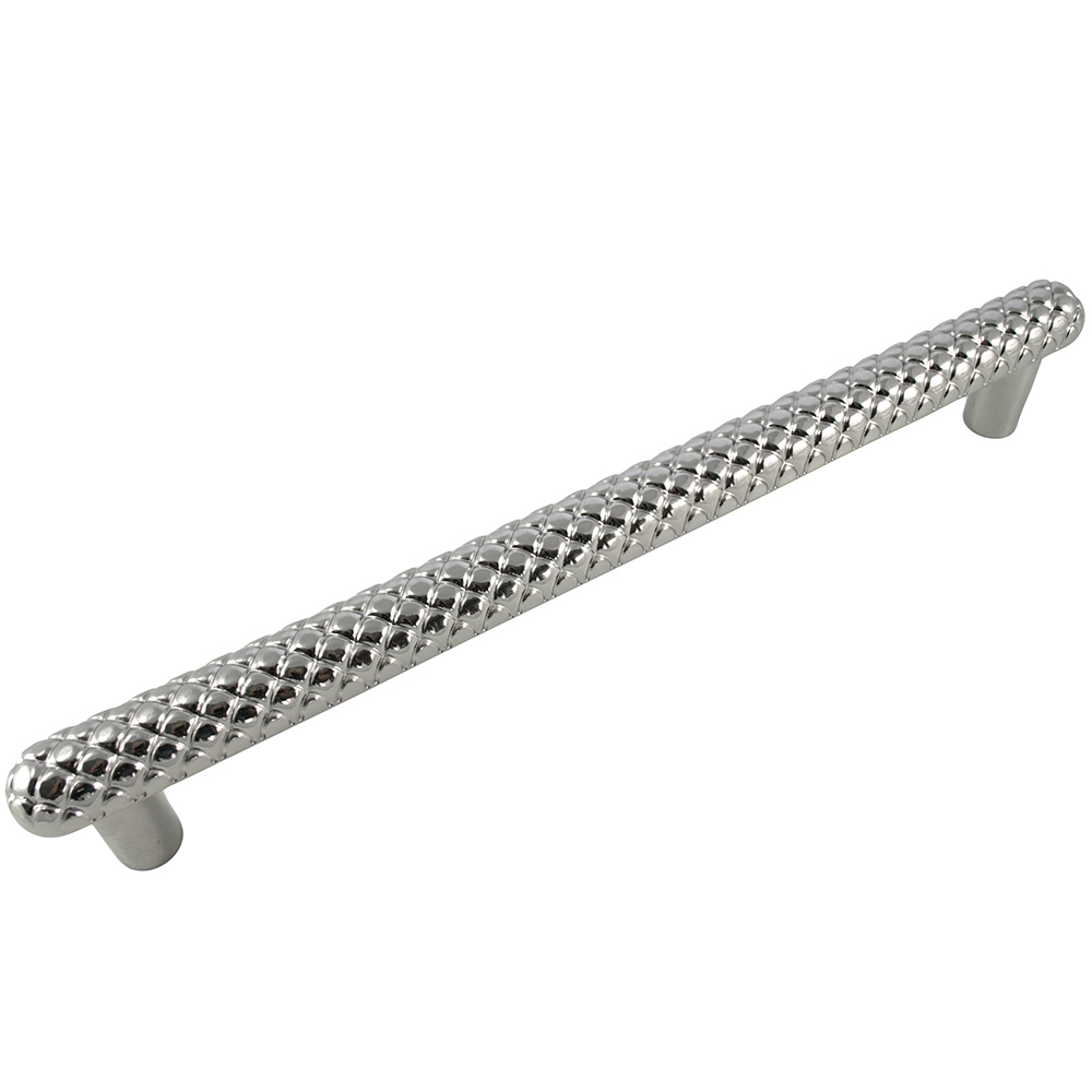 MNG Hardware 20114 12" Oversize Quilt Pull - Polished Nickel - 14" o/a