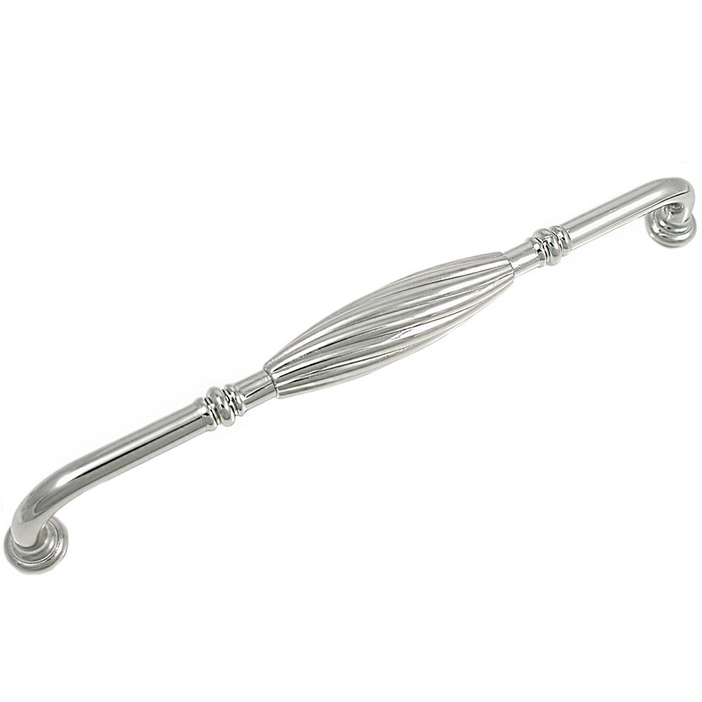 MNG Hardware 84214 8" Pull - French Twist - Polished Nickel