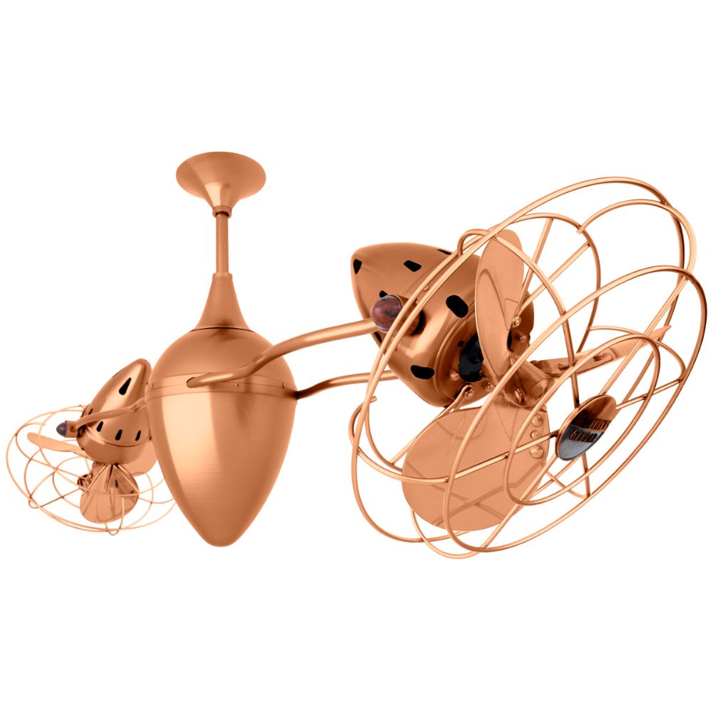 Matthews-Gerbar AR-BRCP-MTL Ar Ruthiane Ceiling Fan in Brushed Copper with Brushed Copper blades