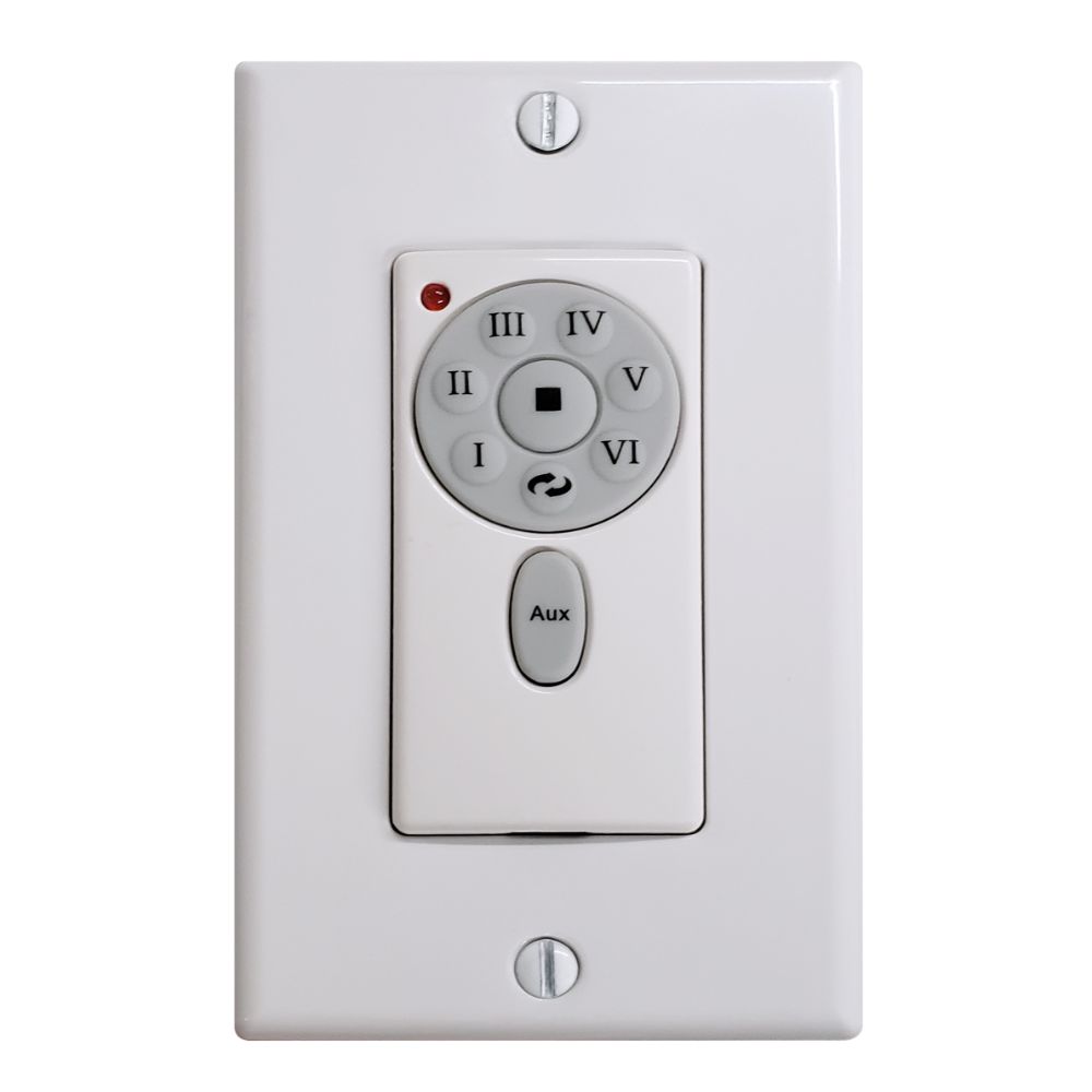 Atlas AT-DC-WC Proprietary Decora-Style Wall Mounted Transmitter Contrlo for DC Ceiling Fans.  