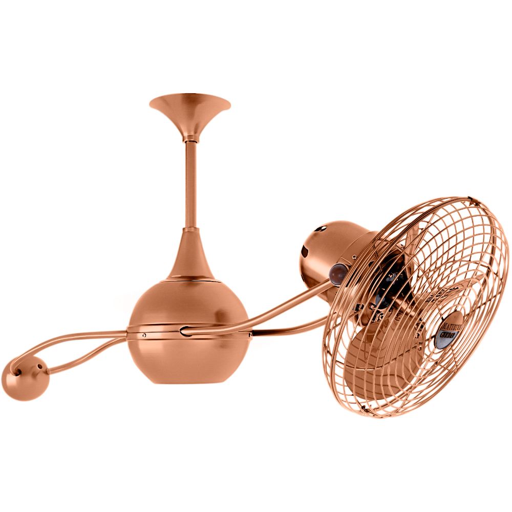 Matthews-Gerbar B2K-BRCP-MTL Brisa 2000 Ceiling Fan in Brushed Copper with Brushed Copper blades