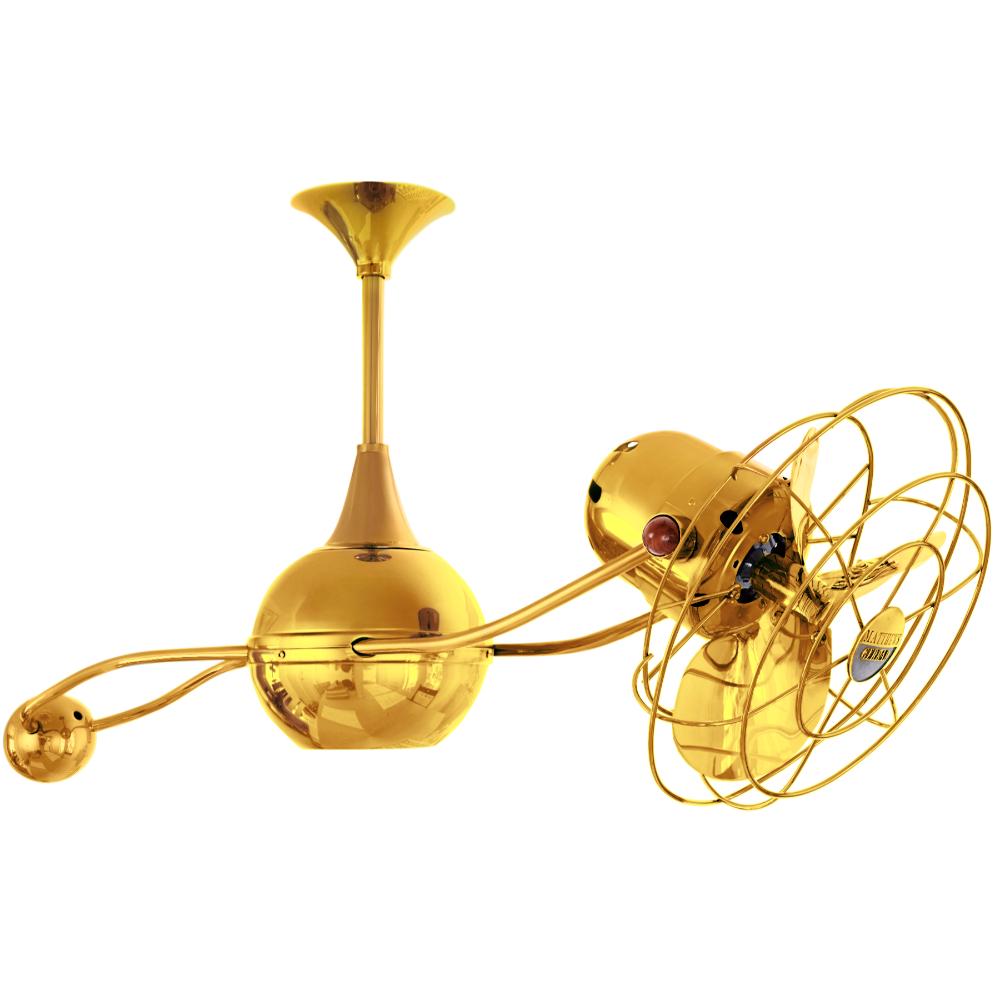 Matthews-Gerbar B2K-GOLD-MTL Brisa 2000 Ceiling Fan in Gold with Ouro blades