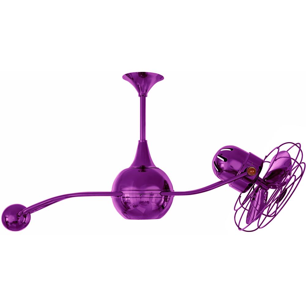 Matthews-Gerbar B2K-LTPURPLE-MTL Brisa 2000 Ceiling Fan in Light Purple with Ametista blades