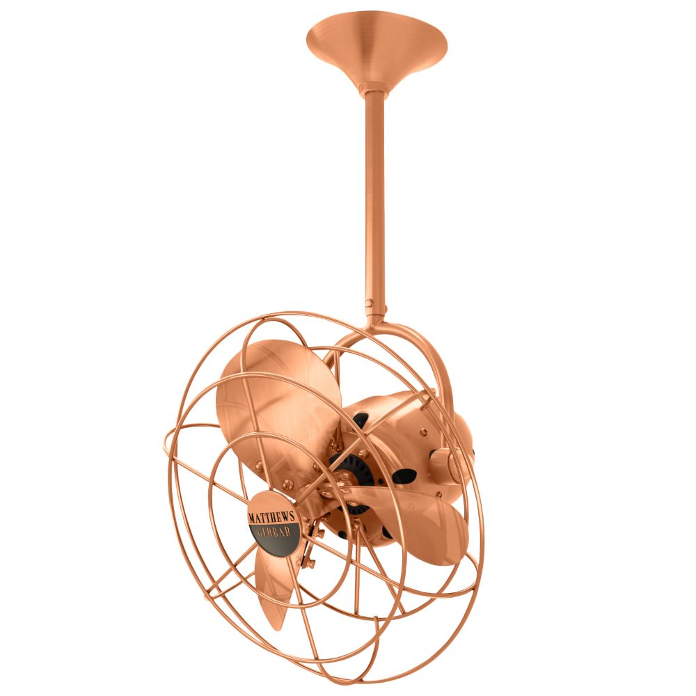 Matthews-Gerbar BD-BRCP-MTL Bianca Direcional Ceiling Fan in Brushed Copper with Brushed Copper blades