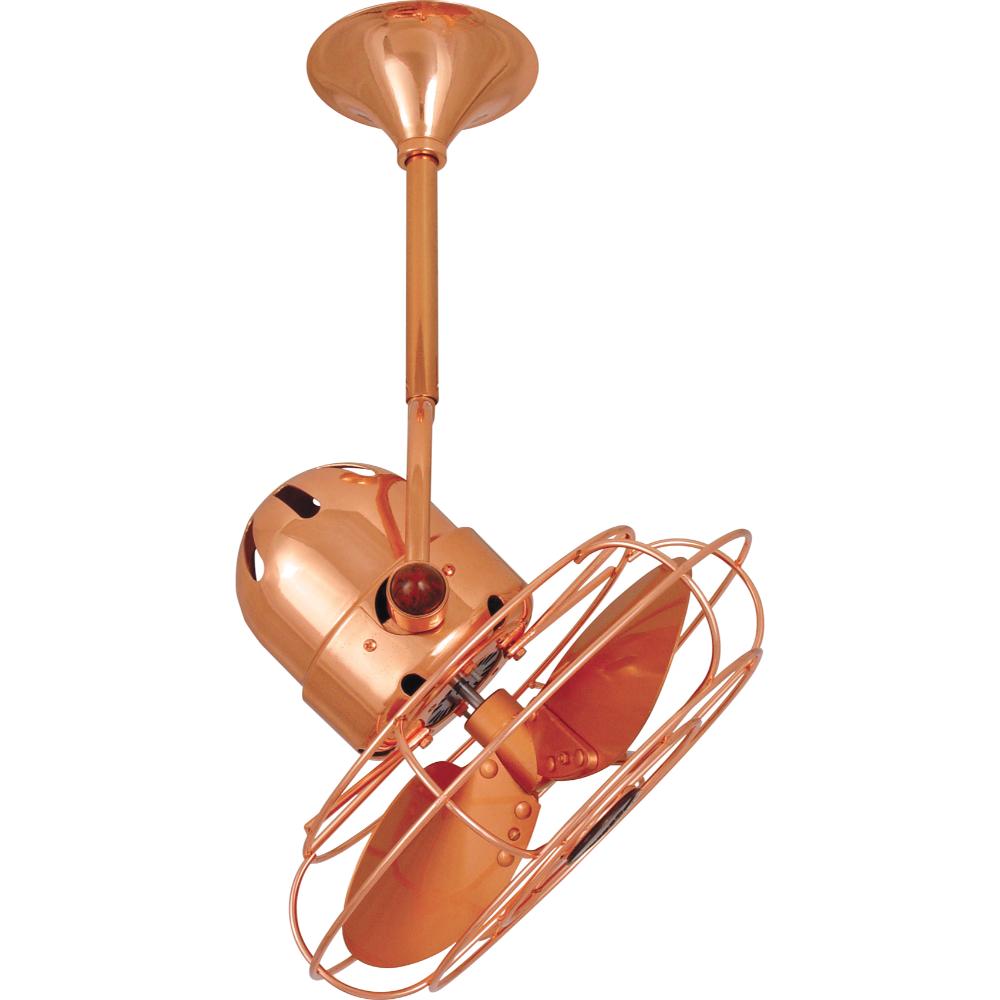 Matthews-Gerbar BD-CP-MTL Bianca Direcional Ceiling Fan in Polished Copper  with Polished Copper blades