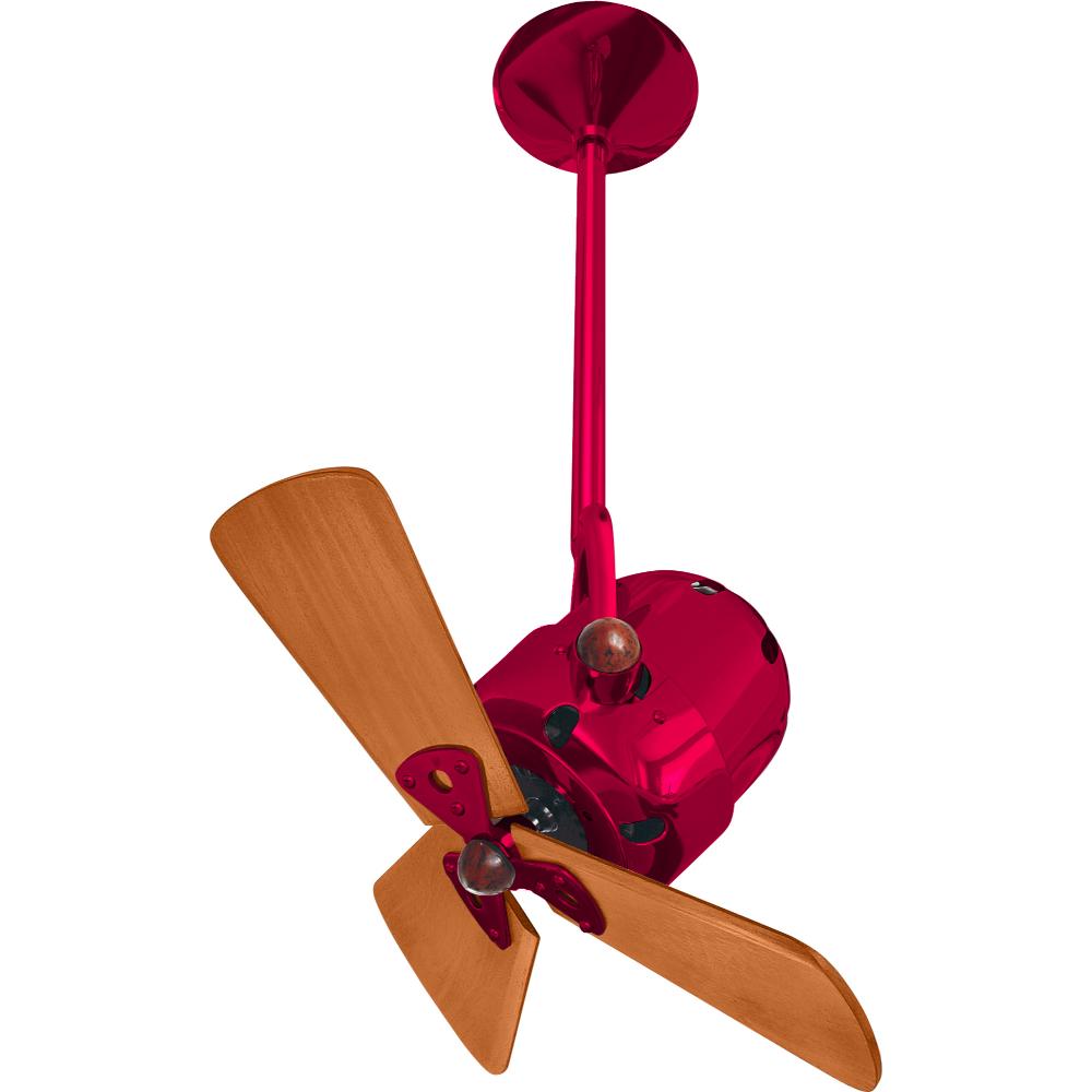 Matthews-Gerbar BD-RED-WD Bianca Direcional Ceiling Fan in Rubi with Mahogany blades