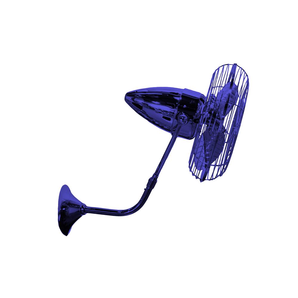 Matthews-Gerbar BP-BLUE-MTL Bruna Parede Ceiling Fan in Safira with Safira blades