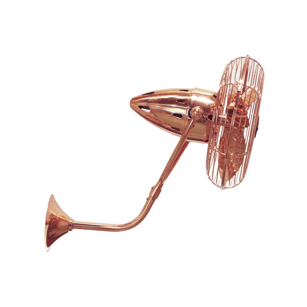 Matthews-Gerbar BP-CP-MTL Bruna Parede Ceiling Fan in Polished Copper  with Polished Copper blades