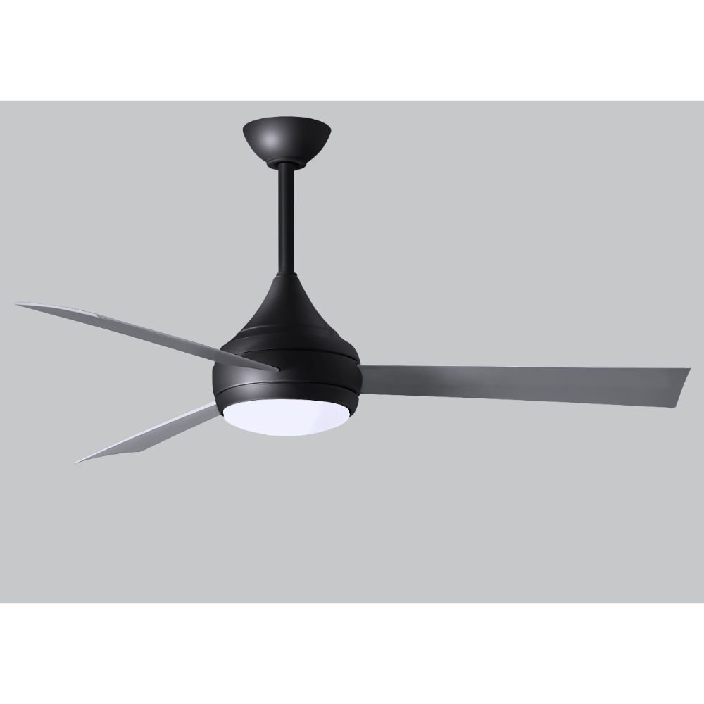 Matthews Fan Company DA-WH-BK Donaire Wet Location 3-blade Paddle Fan Constructed Of 316 Marine Grade Stainless Steel