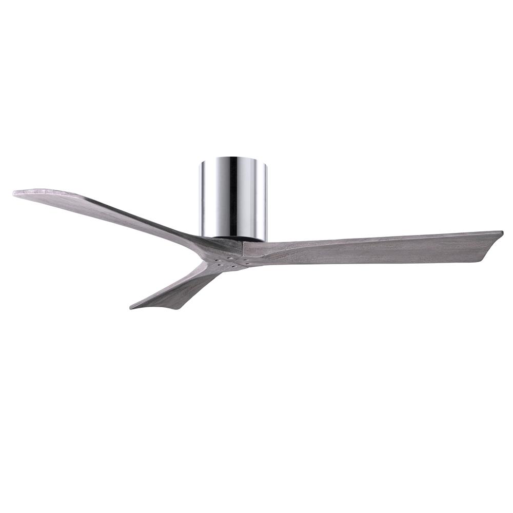 Atlas IR3H-CR-BW-52 Irene Ceiling Fan in Polished Chrome with Barnwood Tone blades