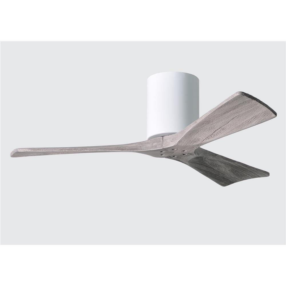Atlas IR3H-WH-BW-42 Irene Ceiling Fan in Gloss White with Barnwood Tone blades