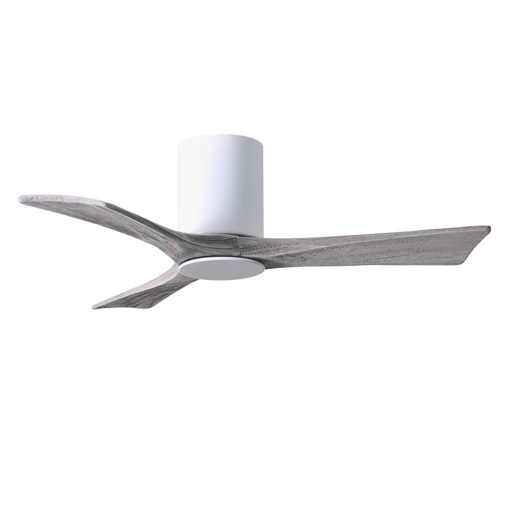 Atlas IR3HLK-WH-BW-42 Irene Ceiling Fan in Gloss White with Barnwood Tone blades