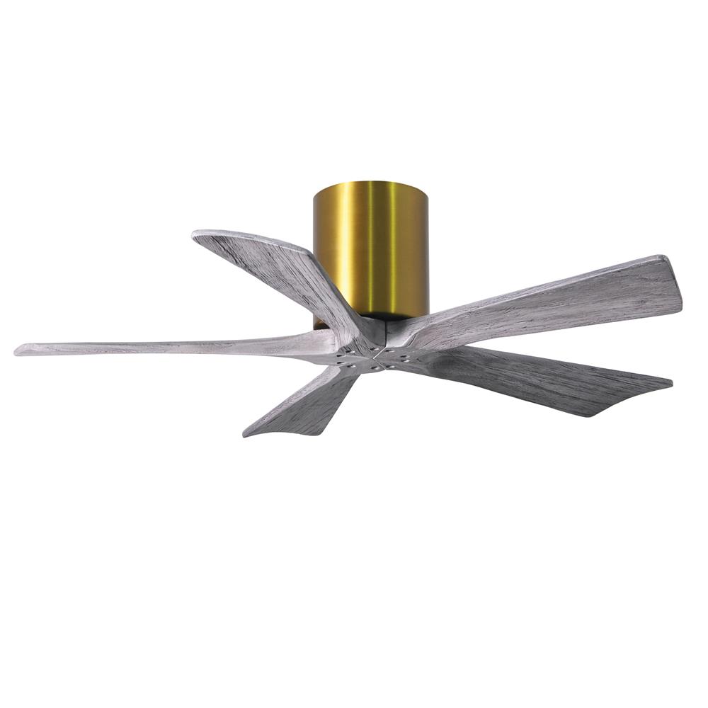 Atlas IR5H-BRBR-BW-42 Irene Ceiling Fan in Brushed Brass with Barnwood Tone blades