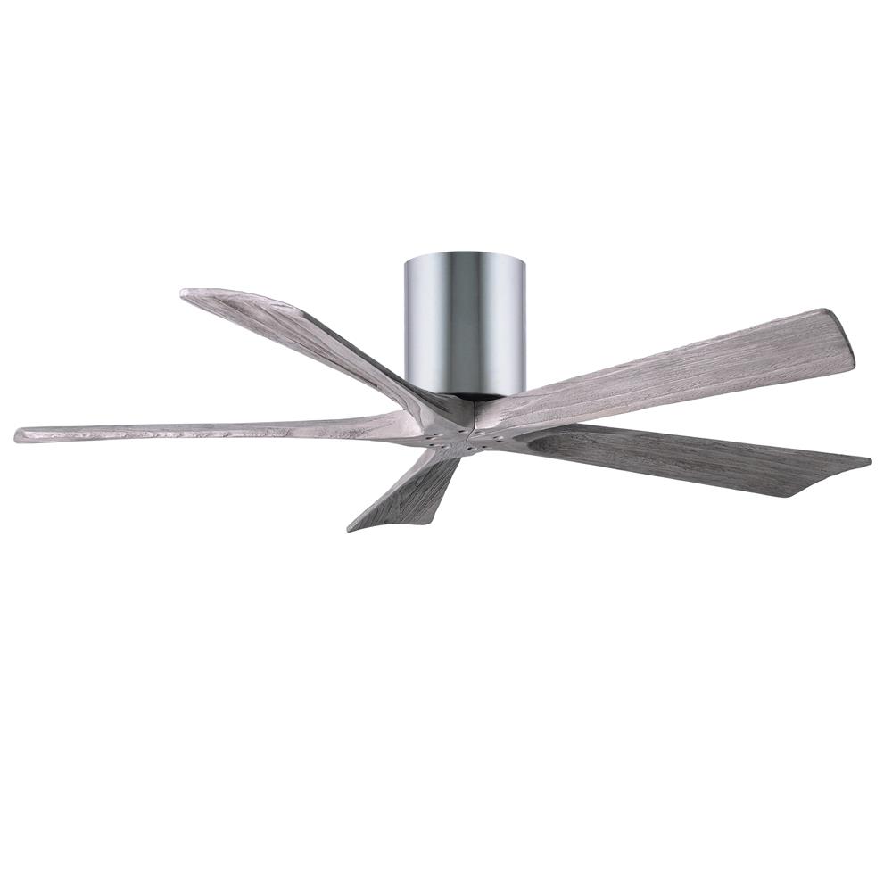Atlas IR5H-CR-BW-52 Irene Ceiling Fan in Polished Chrome with Barnwood Tone blades