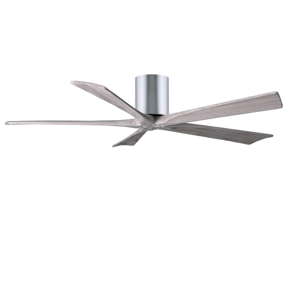 Atlas IR5H-CR-BW-60 Irene Ceiling Fan in Polished Chrome with Barnwood Tone blades