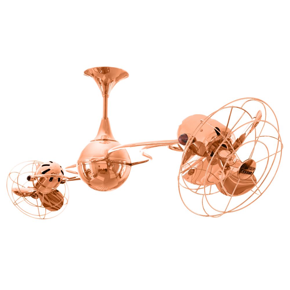 Matthews-Gerbar IV-CP-MTL Italo Ventania Ceiling Fan in Polished Copper  with Polished Copper blades