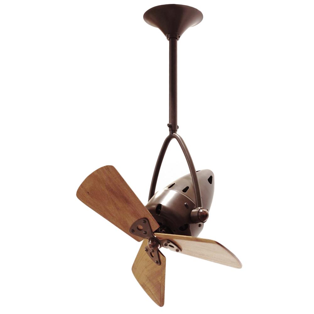 Matthews-Gerbar JD-BZZT-WD Jarold Direcional Ceiling Fan in Bronzette with Mahogany blades