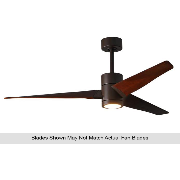 Atlas SJ-TB-BW-60 Super Janet Ceiling Fan in Textured Bronze with Barn Wood blades