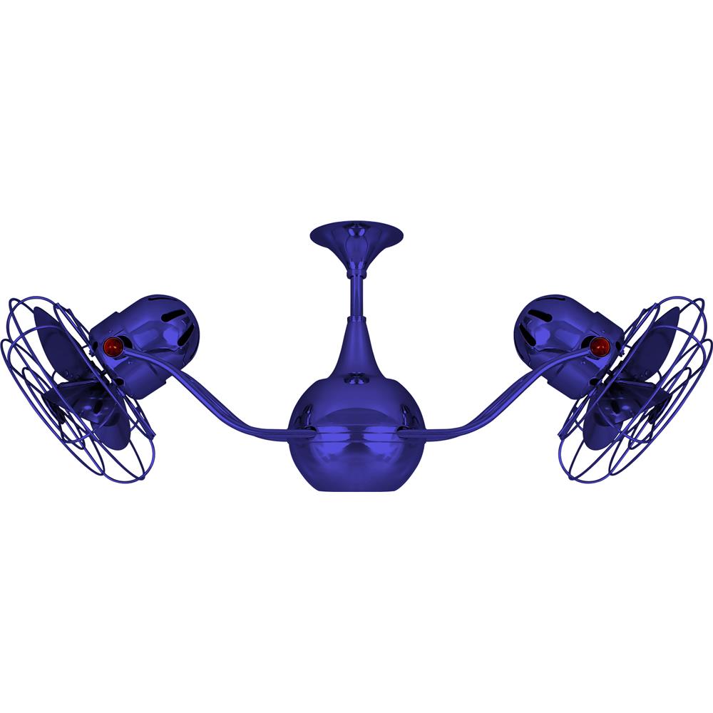 Matthews-Gerbar VB-BLUE-MTL Vent-Bettina Ceiling Fan in Blue with Safira blades