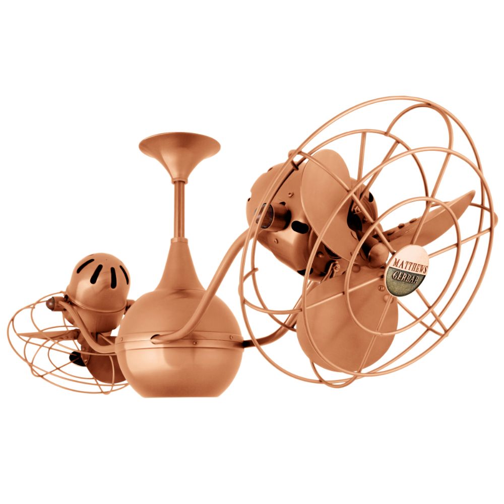Matthews-Gerbar VB-BRCP-MTL Vent-Bettina Ceiling Fan in Brushed Copper with Brushed Copper blades