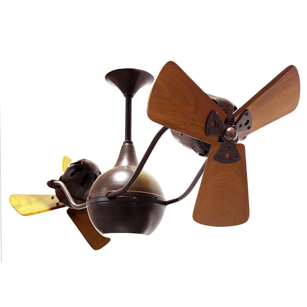Matthews-Gerbar VB-BZZT-WD Vent-Bettina Ceiling Fan in Bronzette with Mahogany blades