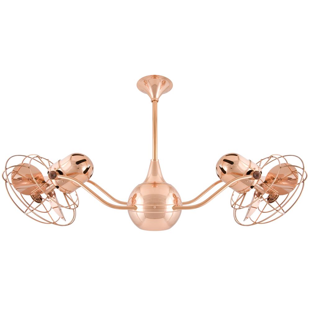 Matthews-Gerbar VB-CP-MTL Vent-Bettina Ceiling Fan in Polished Copper  with Polished Copper blades