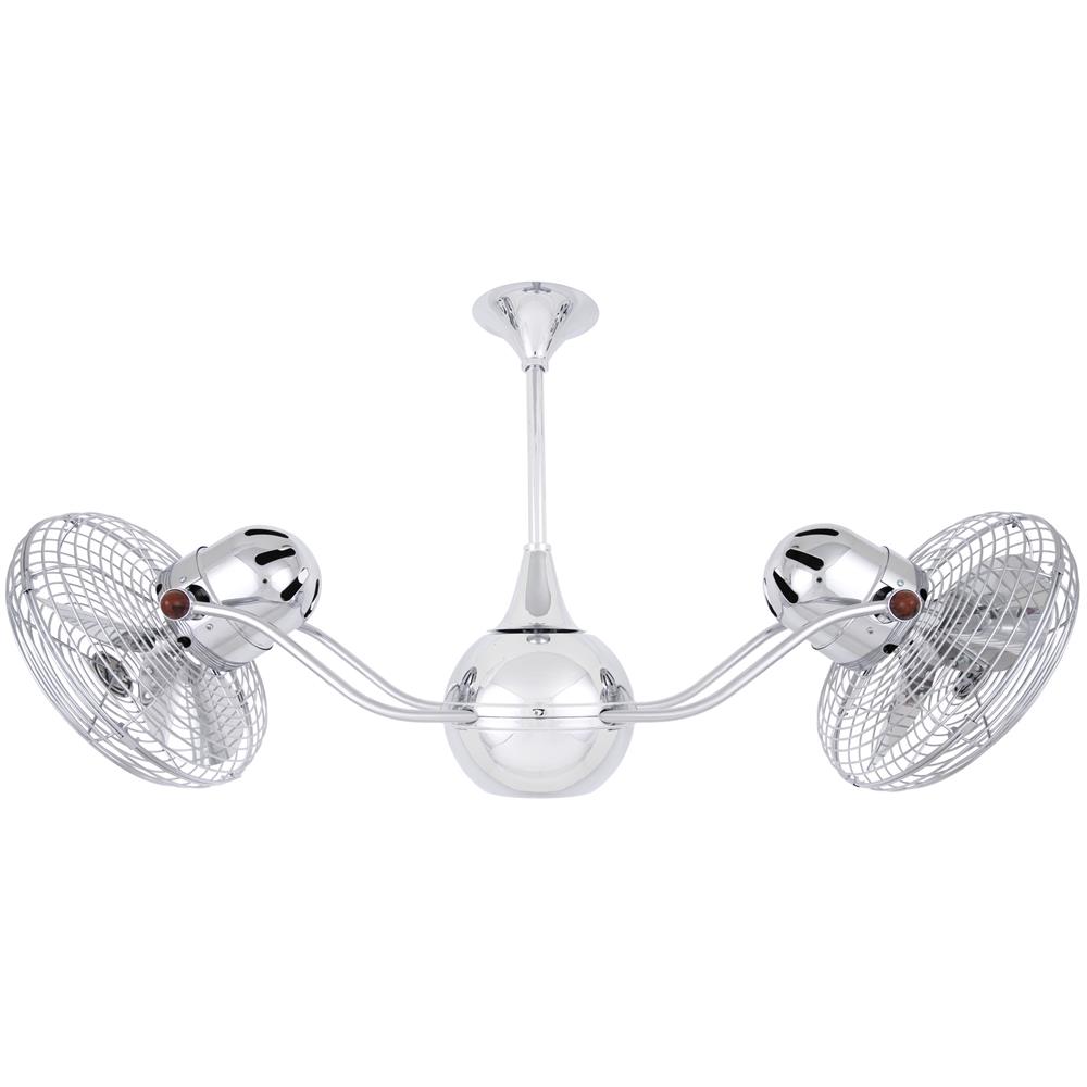Matthews-Gerbar VB-CR-MTL Vent-Bettina Ceiling Fan in Polished Chrome with Polished Chrome blades