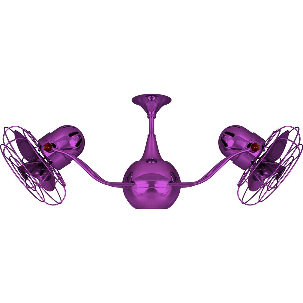 Matthews-Gerbar VB-LTPURPLE-MTL Vent-Bettina Ceiling Fan in Light Purple with Ametista blades
