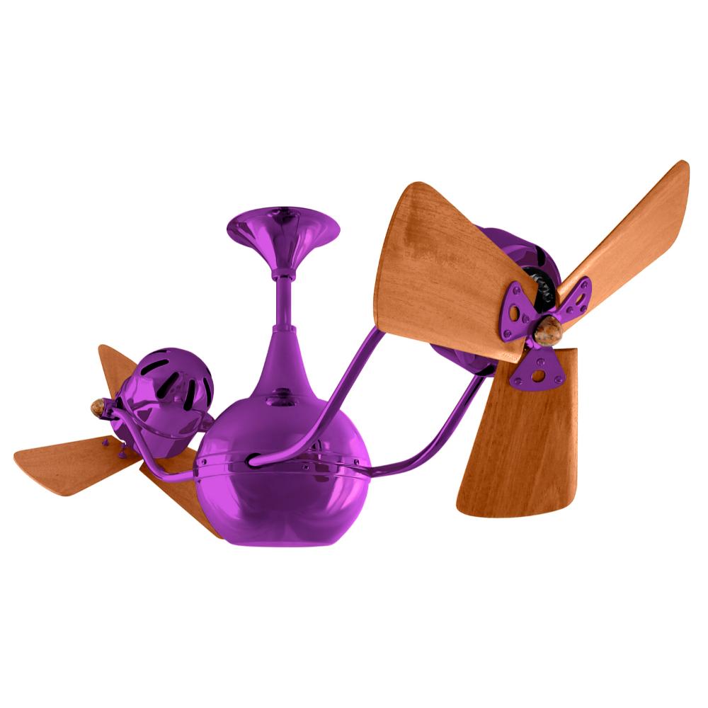 Matthews-Gerbar VB-LTPURPLE-WD Vent-Bettina Ceiling Fan in Light Purple with Mahogany blades