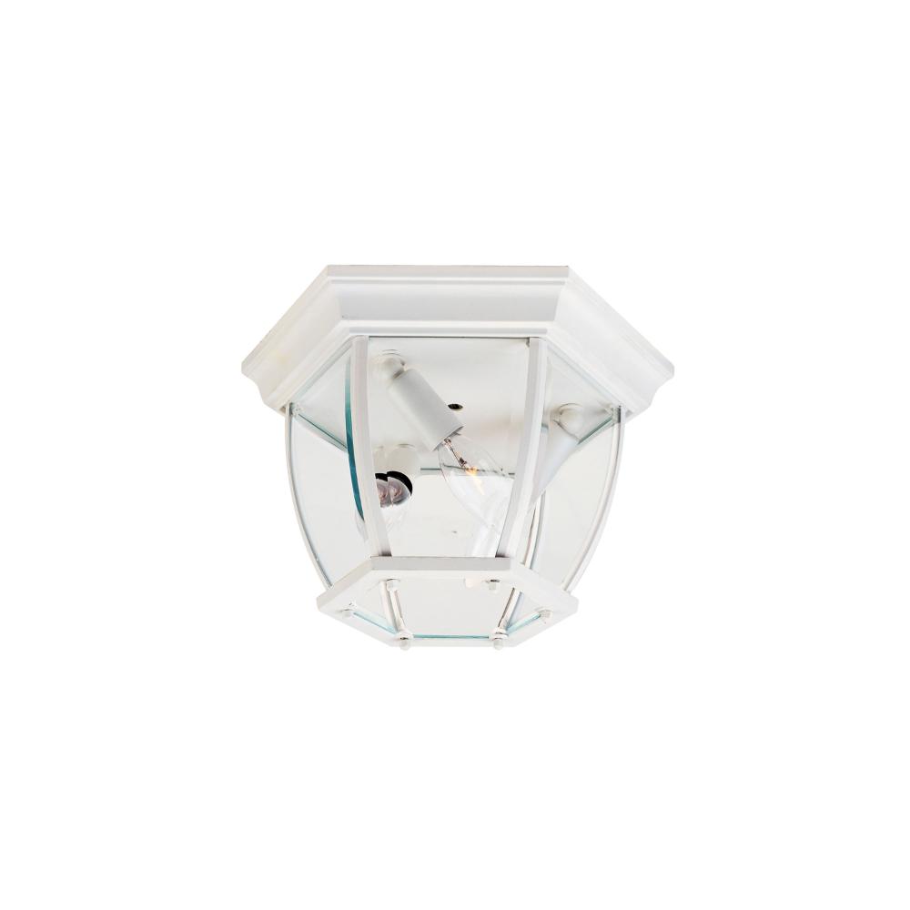 Maxim Lighting 1029WT Crown Hill 3-Light Outdoor Ceiling Mount in White