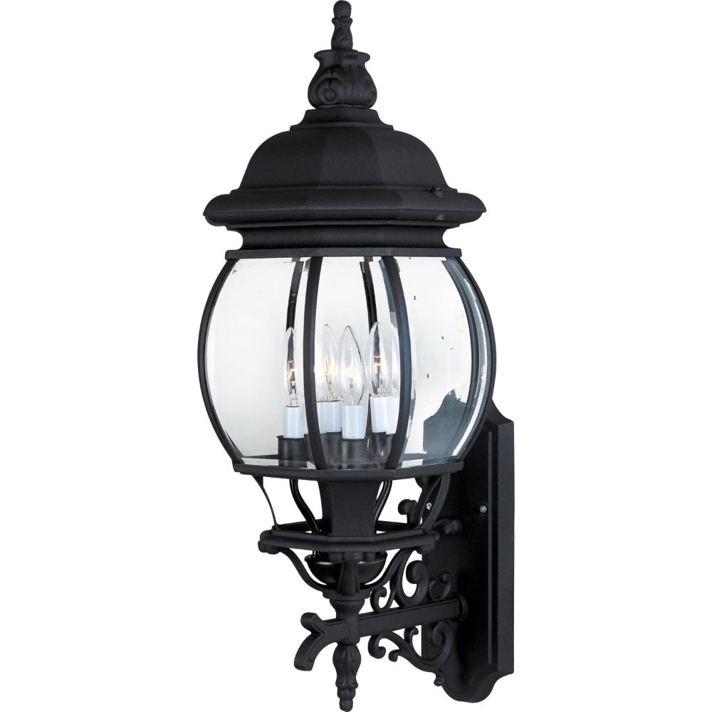 Maxim Lighting 1037BK Crown Hill 4-Light Outdoor Wall Lantern in Black