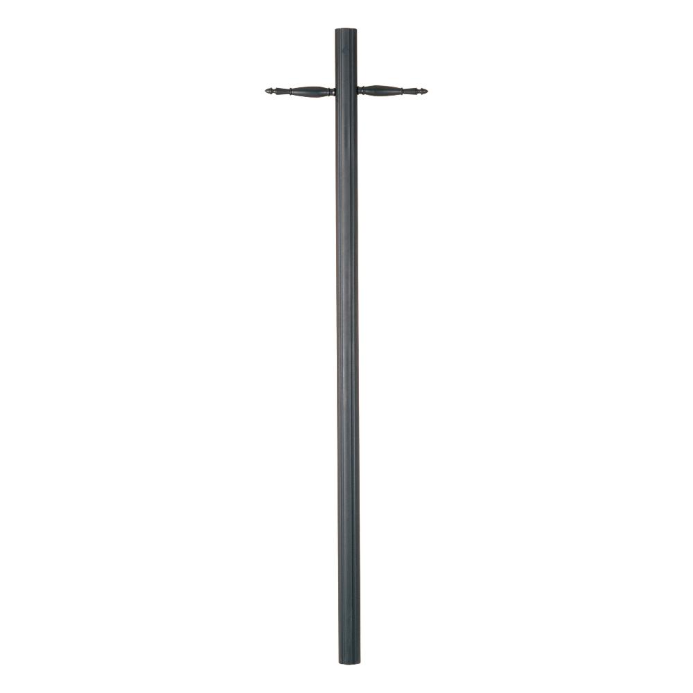 Maxim Lighting 1094BK/PHC11 84" Burial Pole with Photo Cell in Black