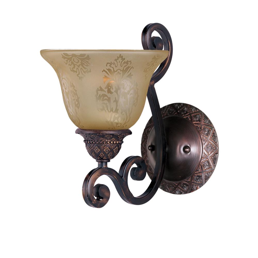 Maxim Lighting 11246SAOI Symphony 1-Light Wall Sconce in Oil Rubbed Bronze