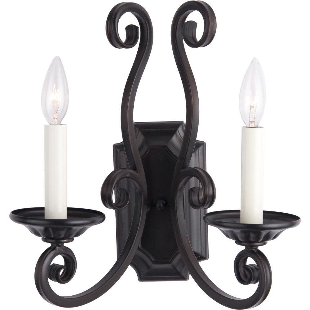 Maxim Lighting 12218OI Manor 2-Light Wall Sconce in Oil Rubbed Bronze
