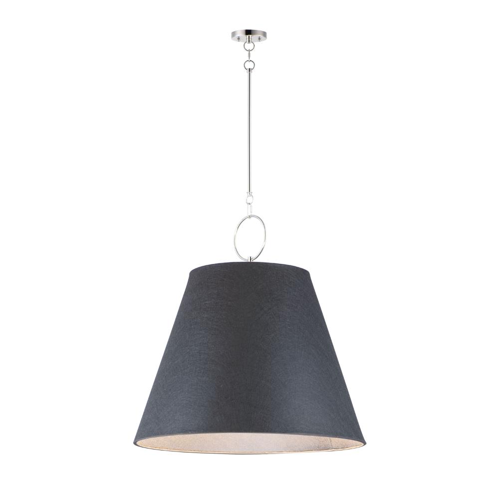 Maxim Lighting 14438BKPN Acoustic 30" Pendant in Polished Nickel
