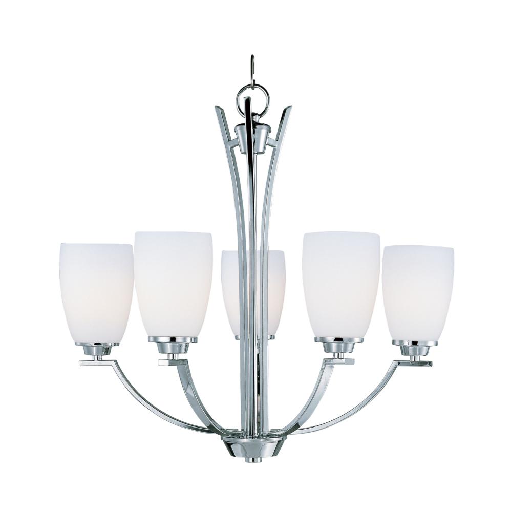 Maxim Lighting 20025SWPC Rocco 5-Light Chandelier in Polished Chrome