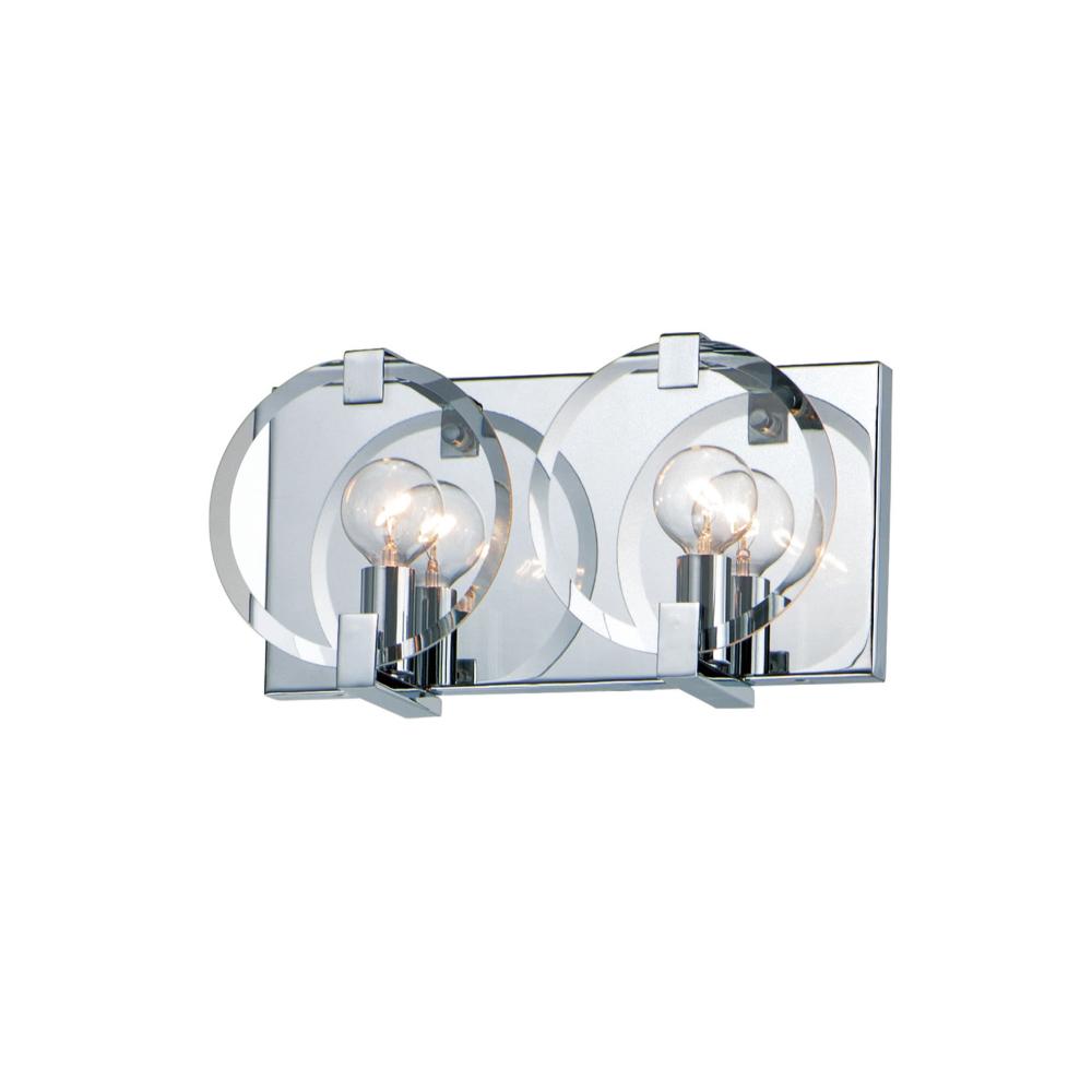 Maxim Lighting 21292CLPC Looking Glass 2-Light Wall Sconce in Polished Chrome