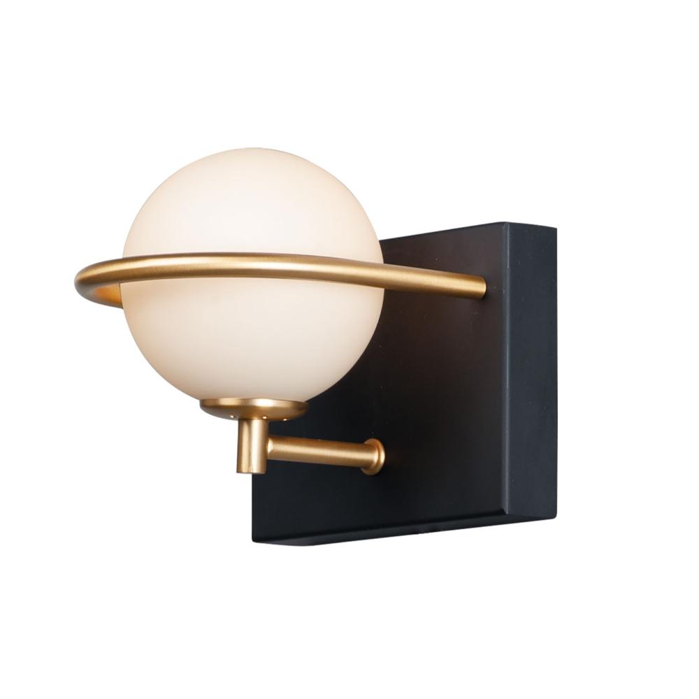 Maxim Lighting 21601SWBKGLD Revolve LED 1-Light Wall Sconce in Black / Gold