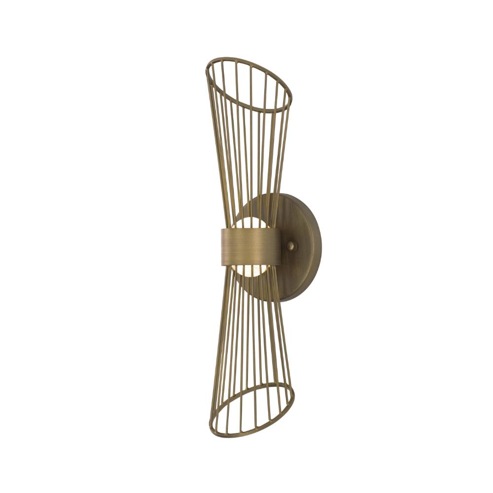 Maxim 24171NAB Zeta LED Wall Sconce in Natural Aged Brass