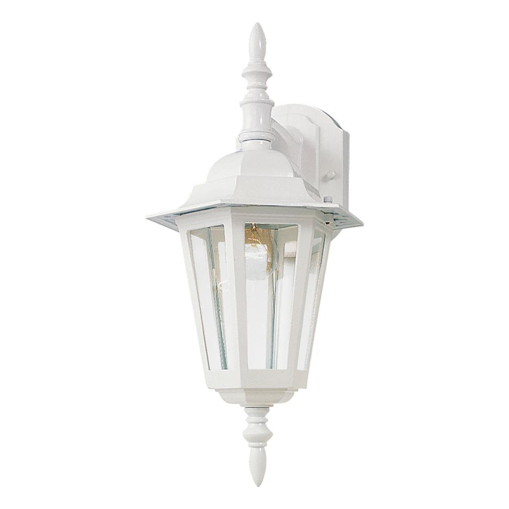 Maxim Lighting 3002CLWT Builder Cast 1-Light Outdoor Wall Mount in White