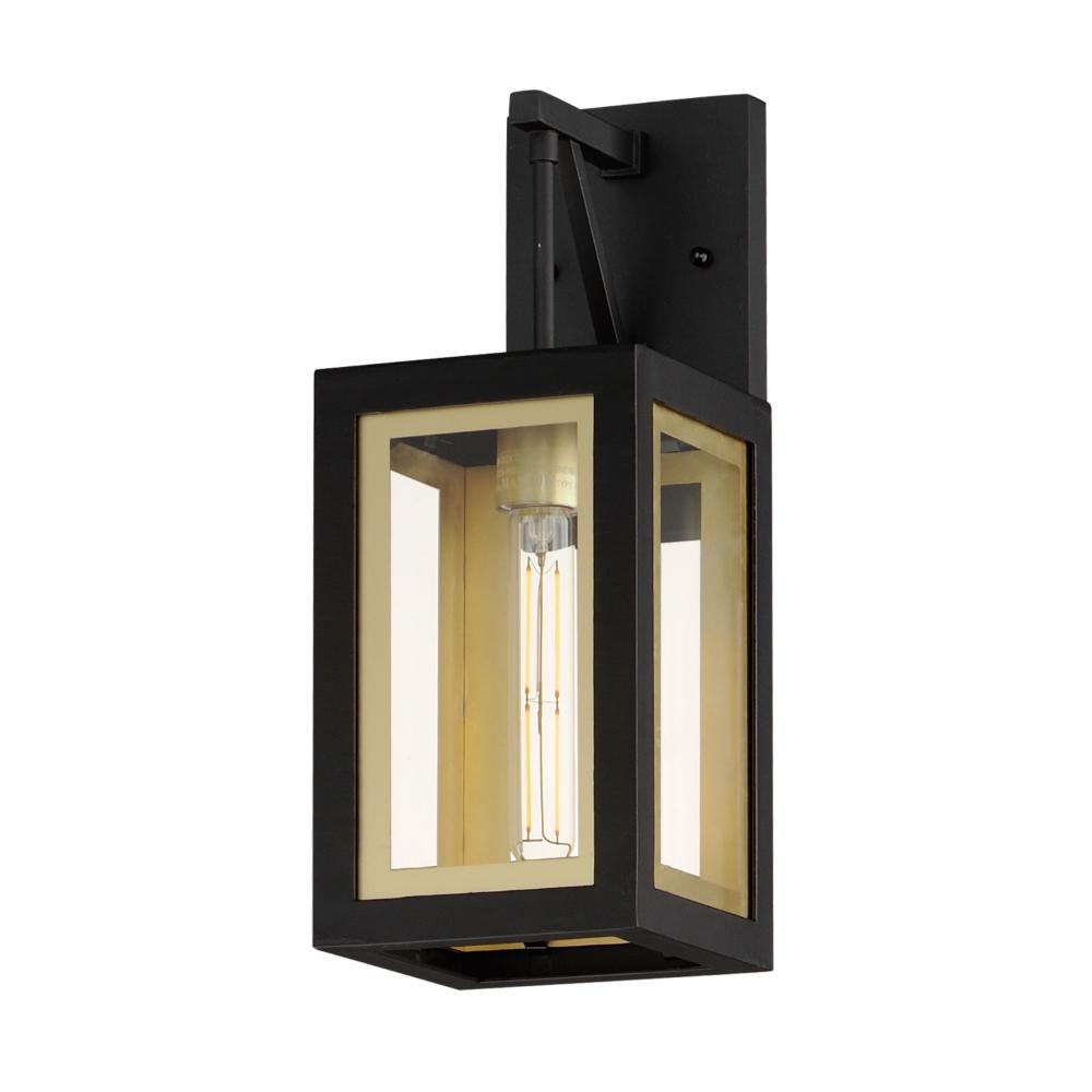 Maxim Lighting 30052CLBKGLD Neoclass 1-Light Outdoor Sconce in Black / Gold